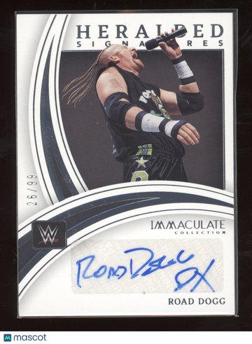 2022 Panini Immaculate Collection Heralded Signatures Road Dogg #HS-RDG /99