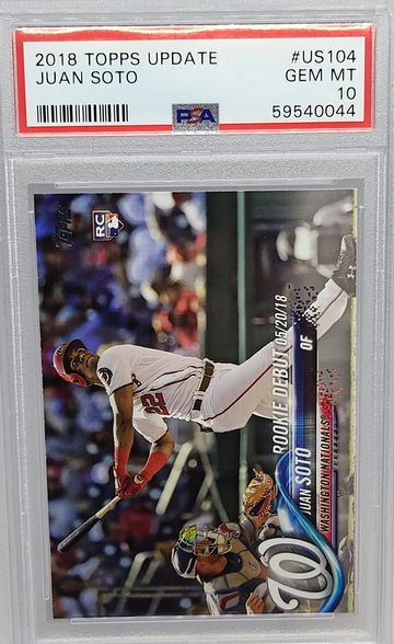 2018 Topps Update #US104 Juan Soto RC PSA 10