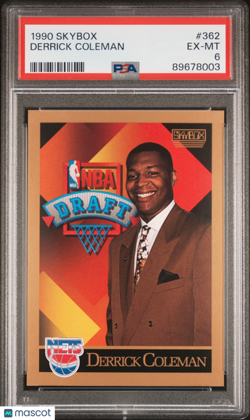 1990 Skybox Derrick Coleman #362 Series 2 PSA 6