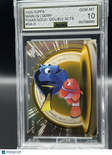 2025 Topps Chrome Disney 100 Pixar Gold Double Acts Double Acts #DA-3 10