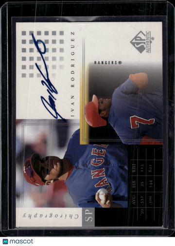 2000 Upper Deck SP Authentic Chirography Ivan Rodriguez #IR