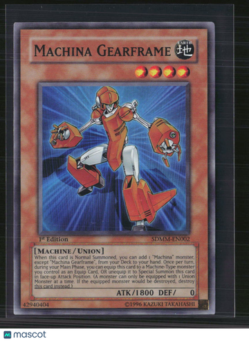 2010 Konami Machina Mayhem Structure Deck Machina Gearframe 1st Edition