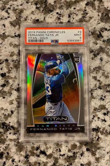 2019 Panini Chronicles Fernando Tatis Jr Titan Holo PSA 9
