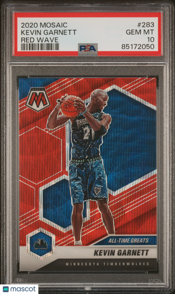 2020 Panini Mosaic Kevin Garnett #283 Red Wave PSA 10
