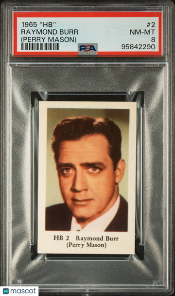 1965 Blandat "HB" Raymond Burr #2 PSA 8