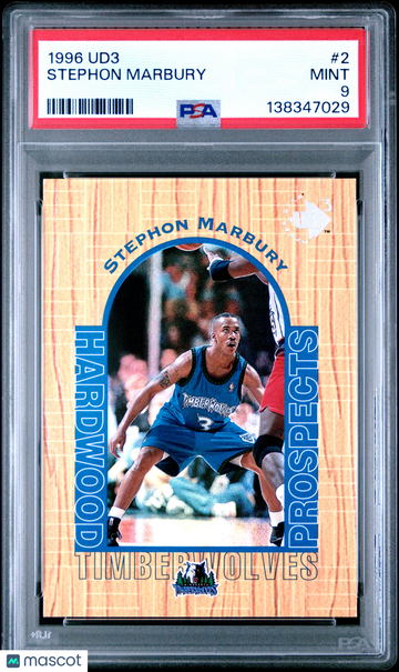 1996 Ud3 Stephon Marbury #2 PSA 9