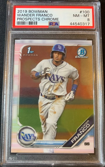 2019 Bowman Chrome Wander Franco PSA 8