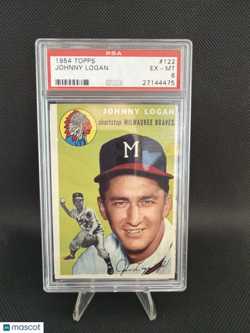 1954 Topps Johnny Logan PSA 6