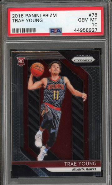 Trae Young 2018 Panini Prizm Rookie PSA 10