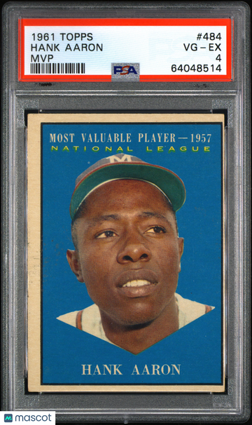 1961 Topps Hank Aaron #484 MVP PSA 4