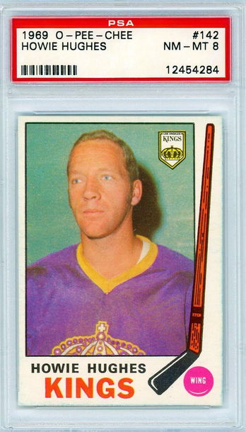 1969 OPC O-Pee-Chee Howie Hughes #142 PSA 8 P1247