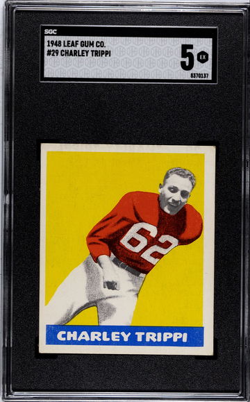 1948 Leaf Charley Trippi #29 HOF RC SGC 5 (BillsGridironGreats)