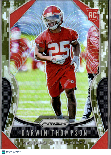 Darwin Thompson 2019 Panini Prizm RC Camo Kansas City Chiefs