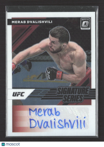 2022 Panini Donruss Optic Signature Series Merab Dvalishvili #SS-MDV Signature Series