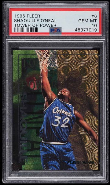 1995 Fleer Tower Of Power Shaquille O'Neal #6 PSA 10 GEM MINT 
