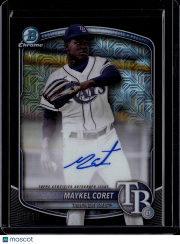 2025 Bowman Chrome Maykel Coret #BMA-MC Black Mojo Refractor /10
