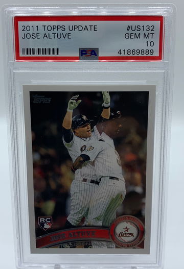 2011 Topps Update José Altuve rookie PSA 10 Gem Mint