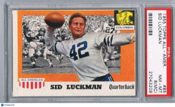 1955 Topps Sid Luckman #85 Base Set PSA PSA 8 MC