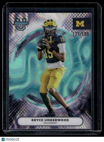 2025 Topps Bowman U Best Bryce Underwood #100 /199