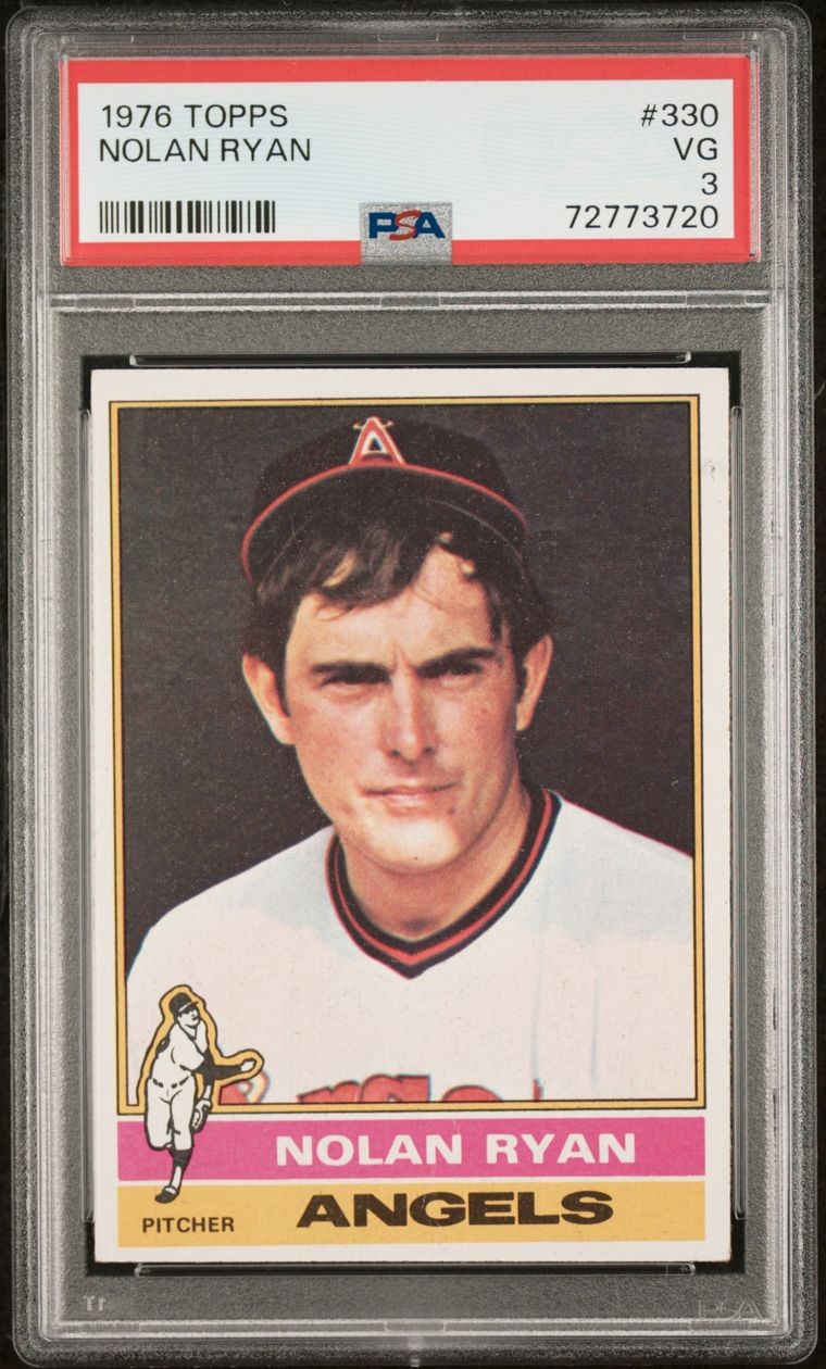 1976 TOPPS #330 NOLAN RYAN - PSA 3