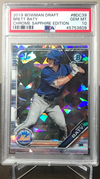 Brett Baty 2019 Bowman Draft Sapphire 