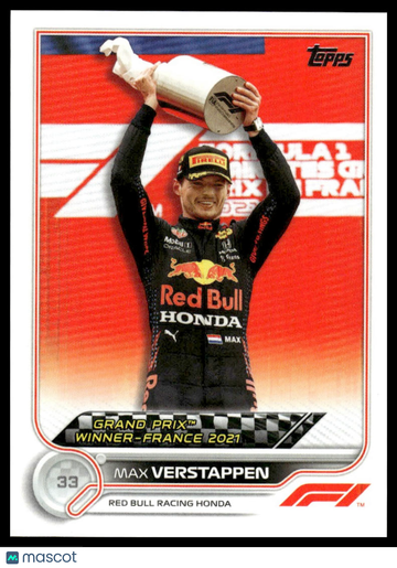 2022 Topps Formula 1 Max Verstappen #157