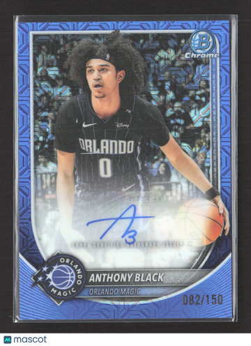 2025 Bowman Chrome University Anthony Black #BCA-AB Blue Refractor /150
