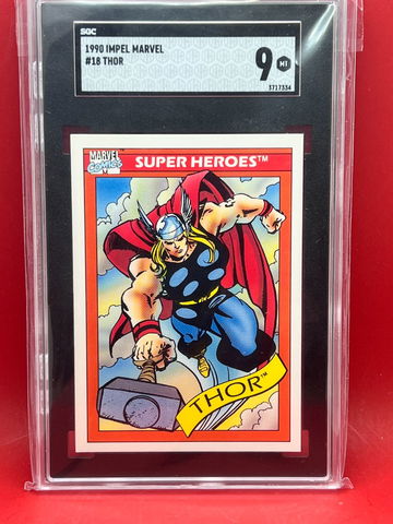 1990 Impel Marvel Thor #18  SGC 9