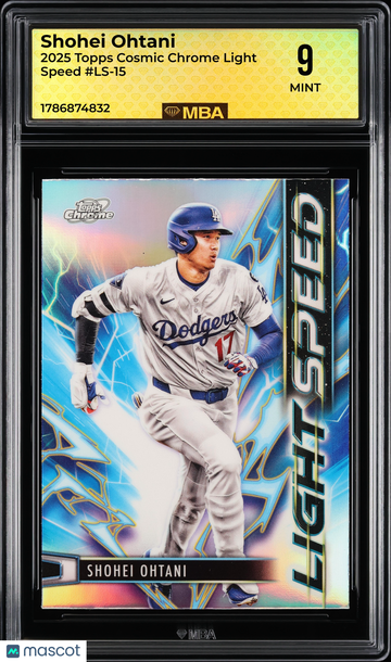 2025 Topps Cosmic Chrome Light Speed Shohei Ohtani #LS-15 MBA 9