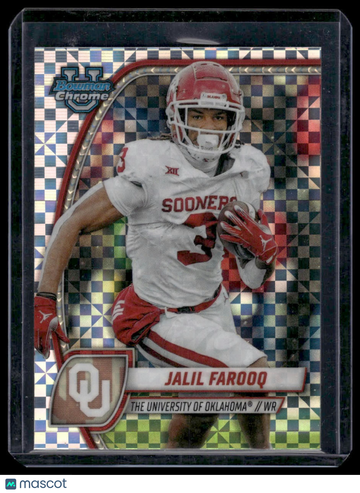 2024 Bowman University Chrome Jalil Farooq #200 X-Fractor