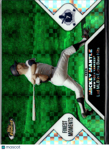 Mickey Mantle 2006 Topps Finest Finest Moments Green X-Fractor New York Yankees