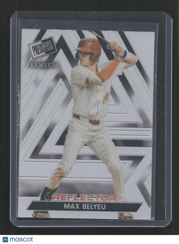 2024 Press Pass MAX BELYEU #63 /35SILVER REFRACTER SN,SP,/35