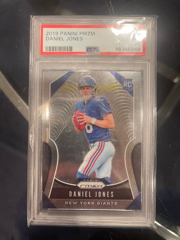 2019 Prizm RC Rookie Card PSA 10 Daniel Jones