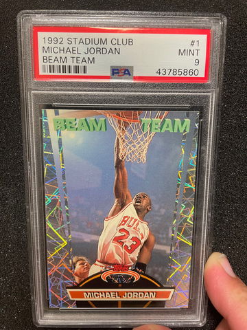 1992 Stadium Club Michael Jordan Beam Team PSA 9
