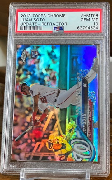 2018 Juan Soto RC Refractor Rookie Non Auto /250