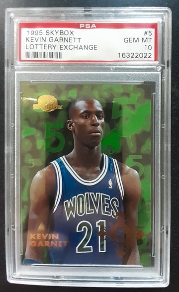 Kevin Garnett 1995-96 Skybox Lottery Exchange Rookie RC PSA 10 (Shipping from Australia)