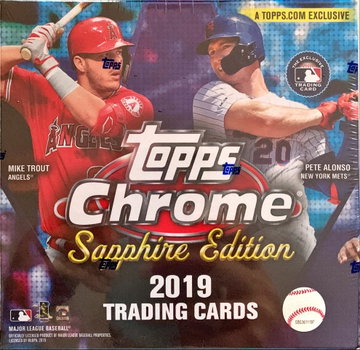 2019 TOPPS CHROME SAPPHIRE SINGLE HOBBY BOX