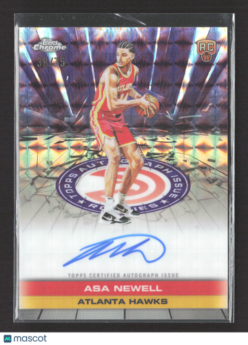 2025 Topps Chrome Basketball Asa Newell #TAIR-AN /75 RC