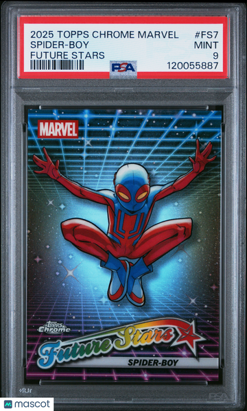 2025 Topps Chrome Marvel Future Stars Spider-Boy #FS7 PSA 9