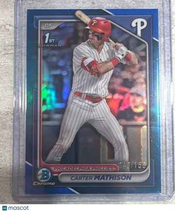 2024 Bowman Draft - Chrome Blue Refractor Carter Mathison #BDC-127