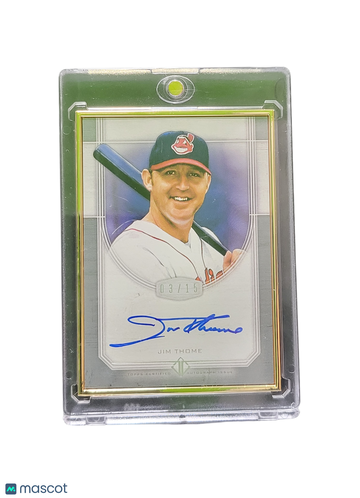2017 Topps Museum Collection Jim Thome #TCA-JT /15 Topps Certified Autograph Issue