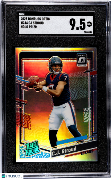 2023 Donruss Optic CJ Stroud #244 Holo Prizm SGC 9.5