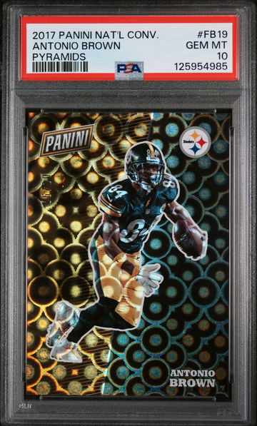 2017 Panini National Convention Pyramids Antonio Brown #FB19 /10 PSA 10