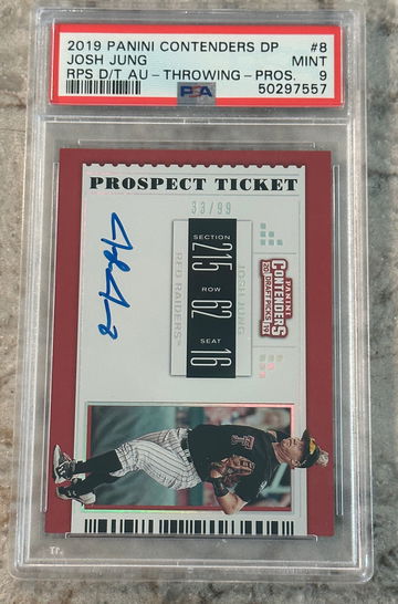 2019 Contenders Draft Picks Josh Jung Autograph #/99