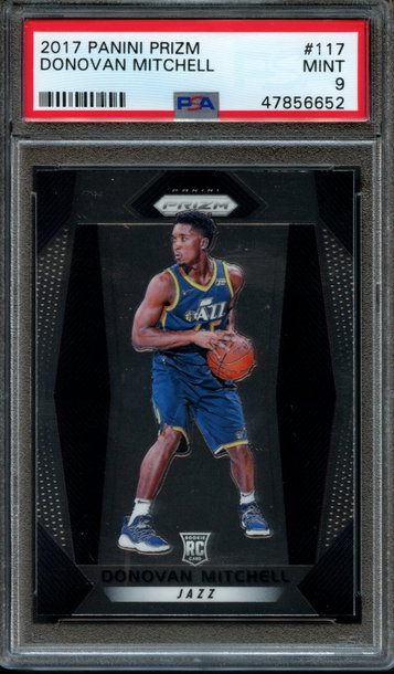 2017 Panini Prizm Donovan Mitchell PSA 9
