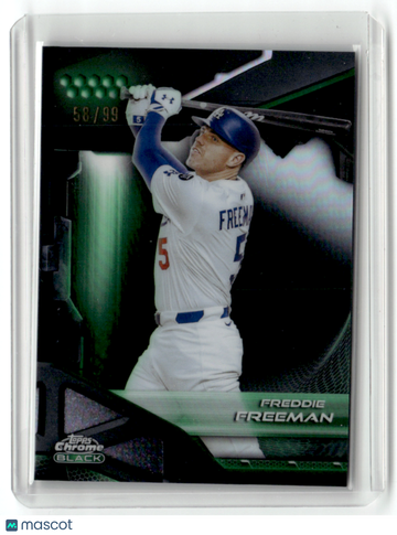 Freddie Freeman 2026 Topps Chrome Black Green 58/99 #5