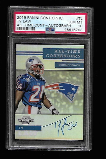 2019 PANINI CONTENDERS OPTIC TY LAW AUTO