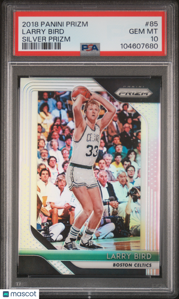 2018 Panini Prizm Larry Bird #85 Silver PSA 10