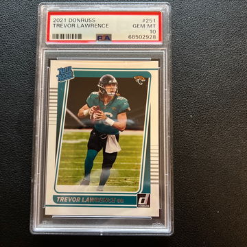 Trevor Lawrence - RATED ROOKIE DONRUSS PSA 10 - 2020