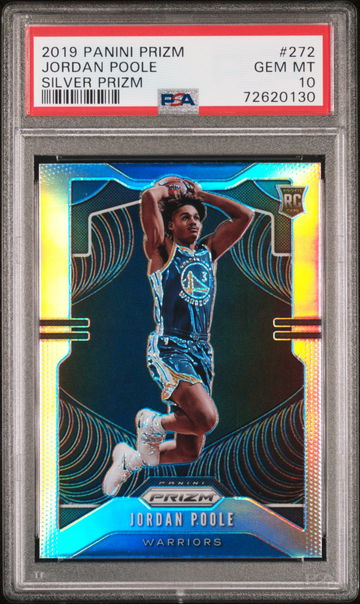 2019 PANINI JORDAN POOLE PRIZM SILVER PRIZM #272 PSA 10